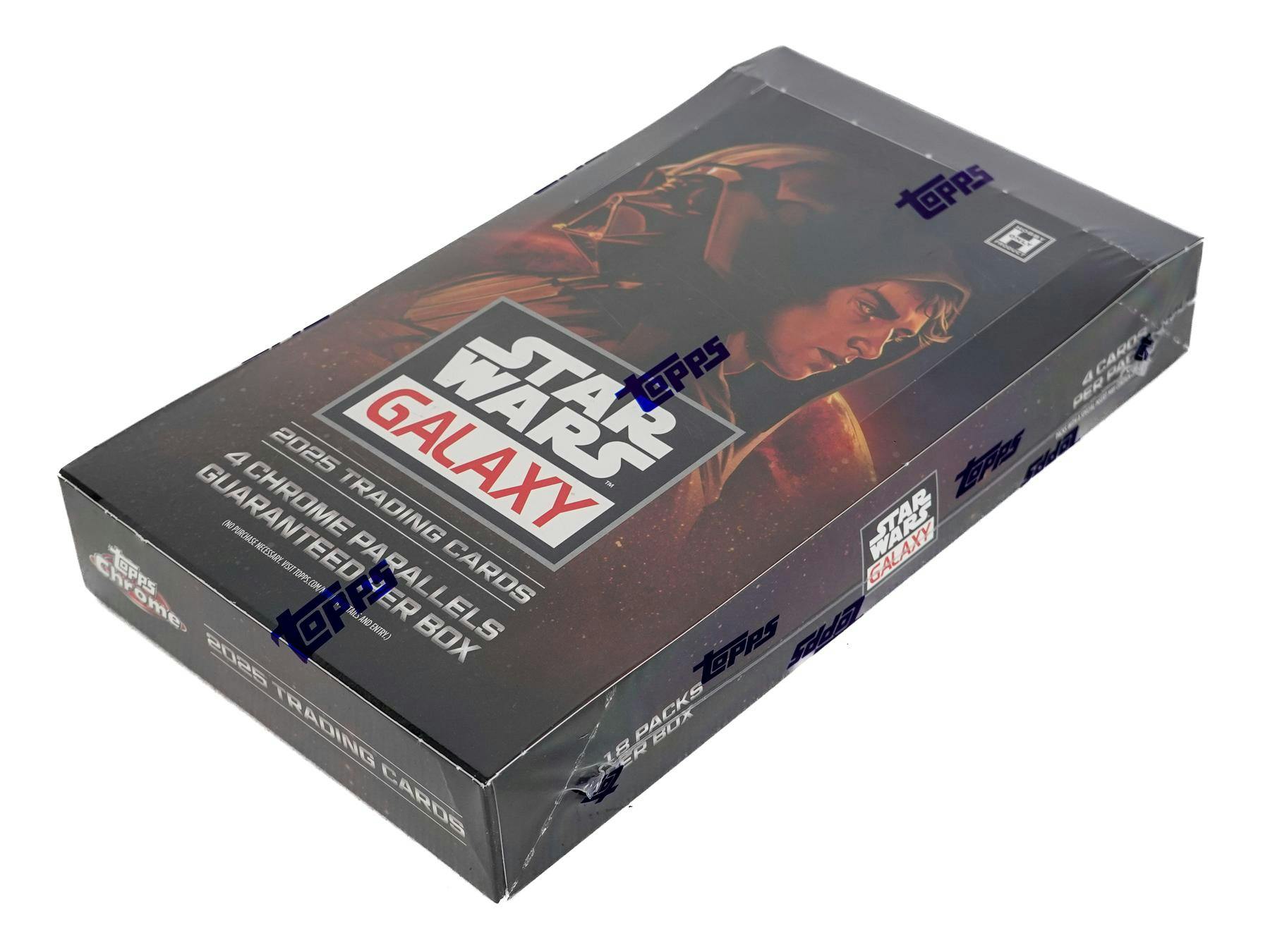 Topps 2025 Star Wars Chrome Galaxy Hobby Box - Collectible Trading Cards