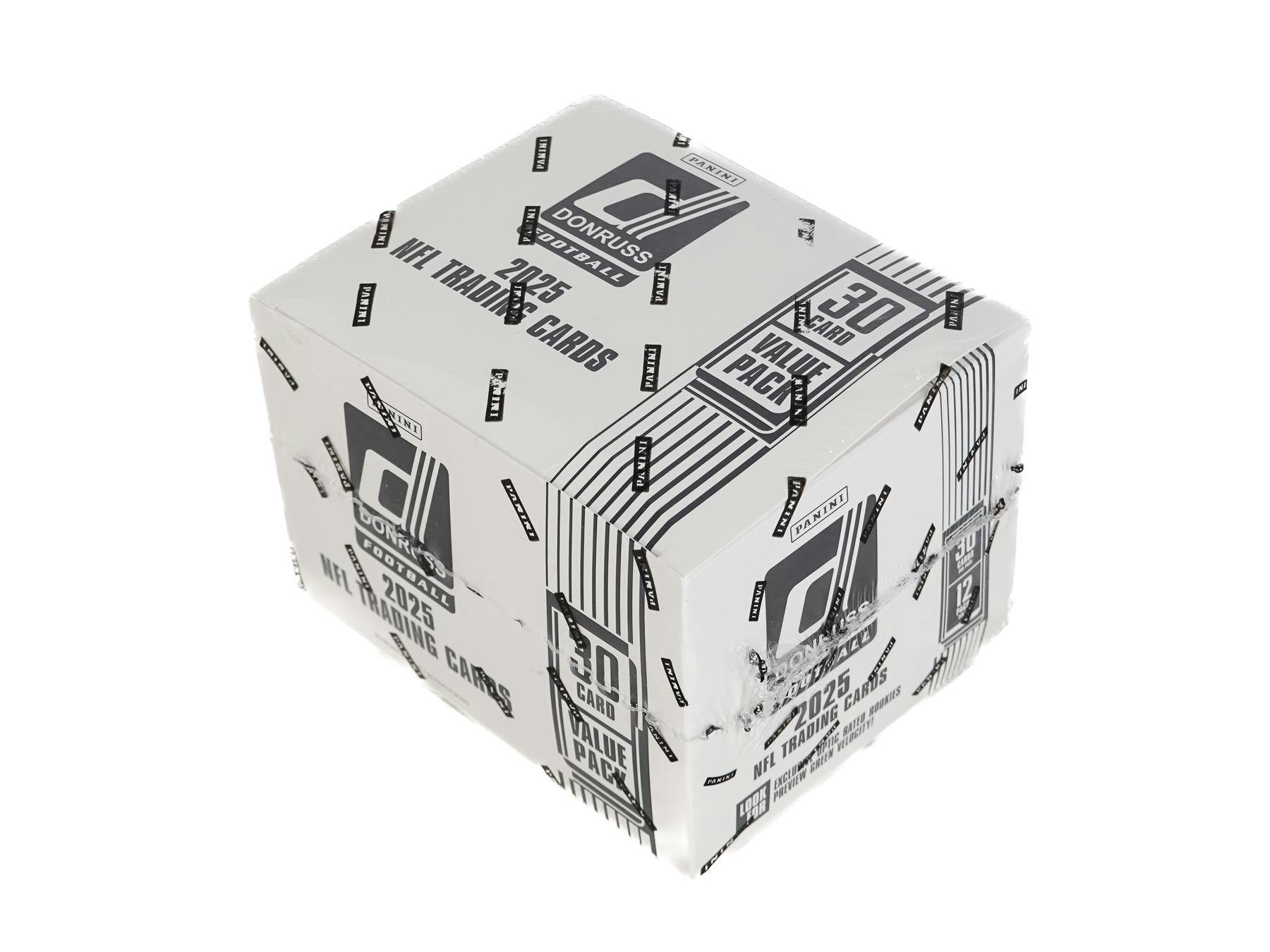 Two (2) Packs of 2025 Panini Donruss Football Jumbo Value Cello Fat Pack (Blue Parallels) - NFL Blaster