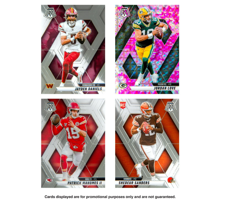 Two (2) Packs of 2025 Panini Mosaic Football Jumbo Value Cello Fat Pack - NFL Blaster