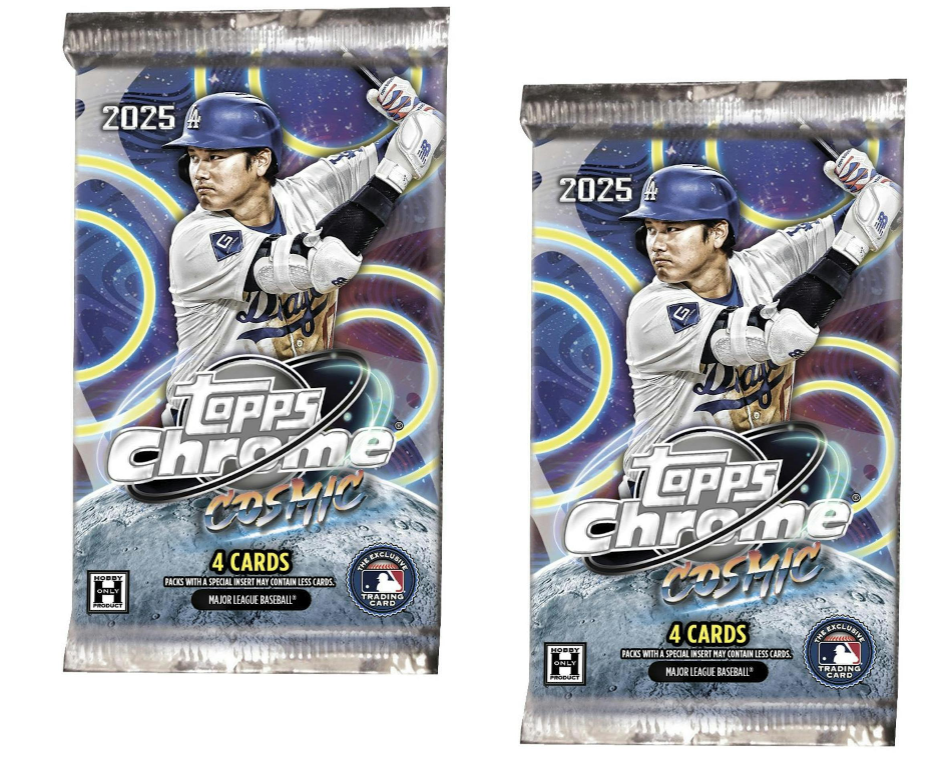 Two Packs of 2025 Topps Cosmic Chrome Baseball Hobby (The Galaxy Awaits) 2 Packs - MLB hobby