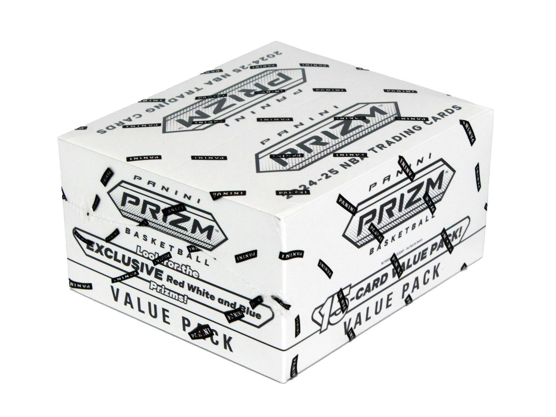 Two Pack Lot of 2024/25 Panini Prizm Basketball Jumbo Value Fat Packs (3 RWB Parallels) - NBA Retail Box