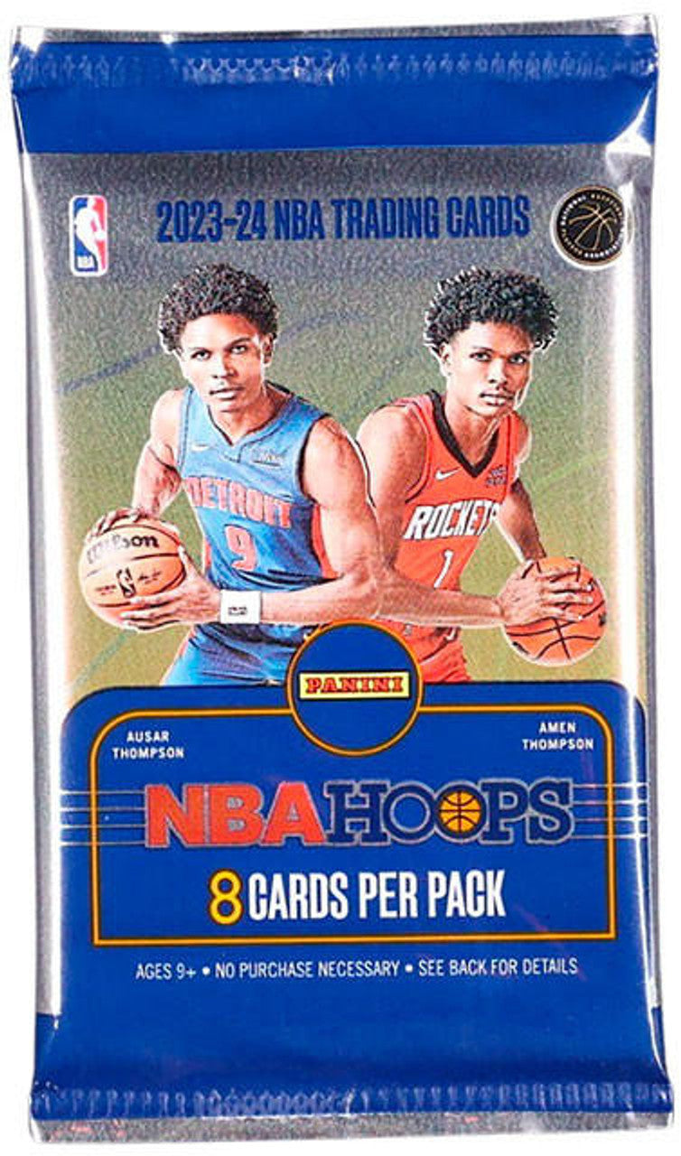 TWO PACKS of 2023/24 Panini Hoops NBA Basketball Hobby Cards - NBA Hobby Box