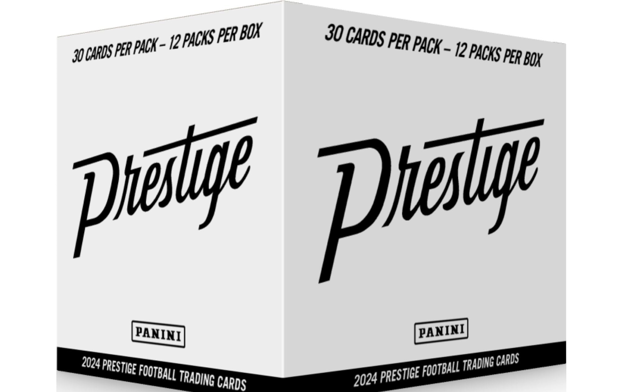 TWO PACKS of 2024 Panini Prestige Football NFL Fat Value Cello Packs (Sunburst Parallels) - NFL Blaster Box