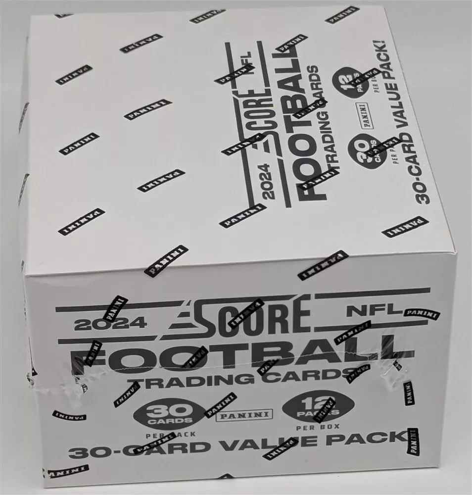 TWO PACKS of 2024 Panini Score NFL Football Cards Fat Value Pack Cello Pack (Gold and Red Parallels) - NFL Blaster