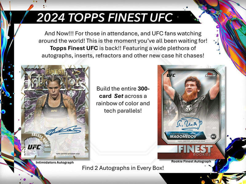 2024 Topps UFC Finest Hobby Box (2 Autos)