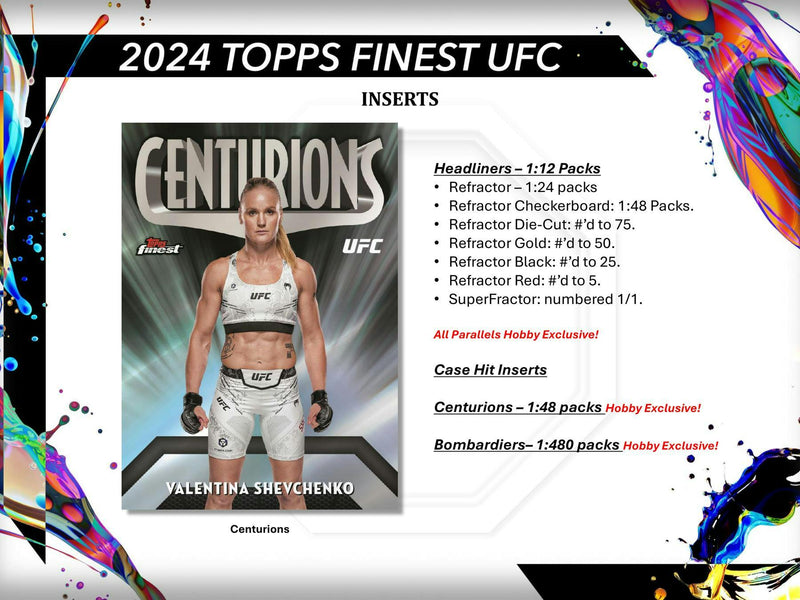 2024 Topps UFC Finest Hobby Box (2 Autos)