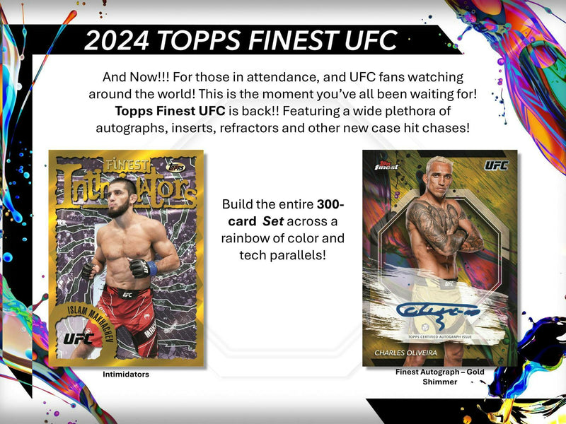 2024 Topps Finest UFC Factory Blaster Box (3 Glitter Refractors)