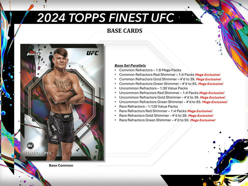 2024 Topps Finest UFC Factory Blaster Box (3 Glitter Refractors)