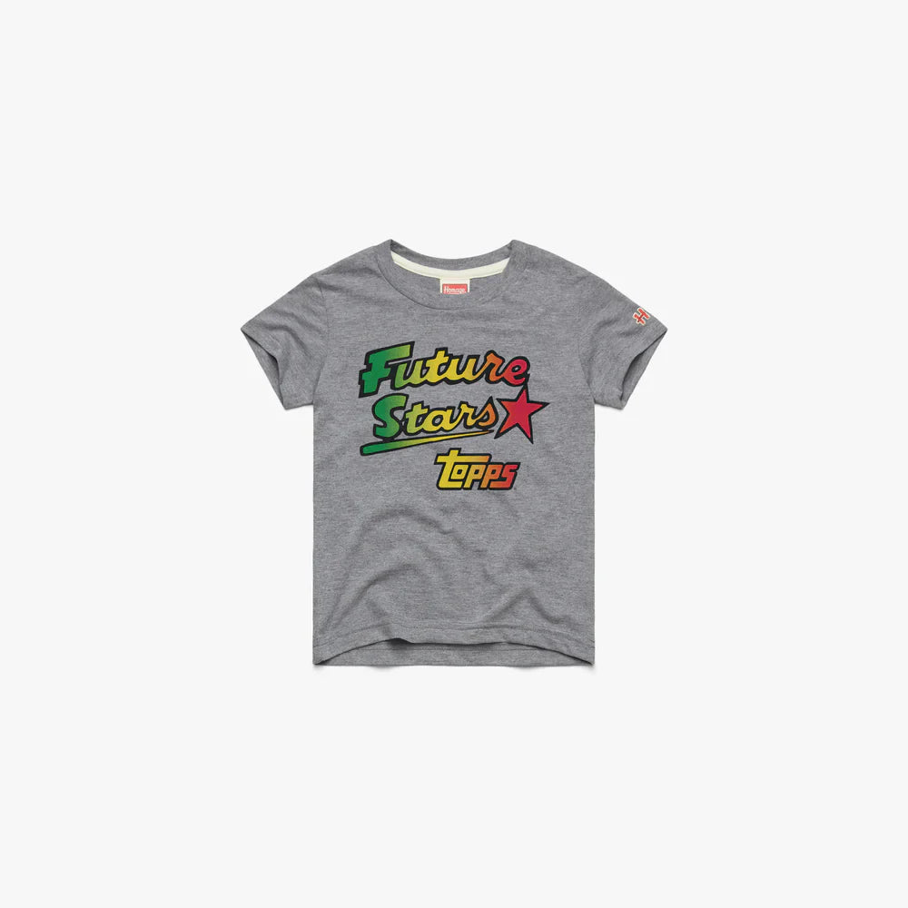 Youth Topps Future Stars Gray Tee T-Shirt (In-Store Only) Kids Sized - T-Shirt