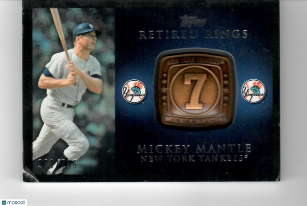 2012 Topps Retired Rings #RR-MM Mickey Mantle Yankees EX/NM