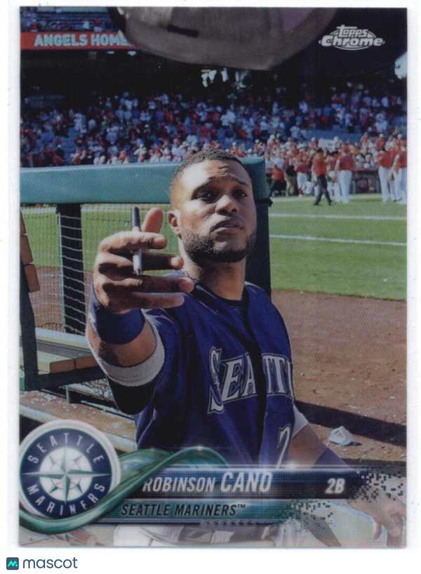 2018 Topps Chrome Variations Refractors #52 Robinson Cano Seattle Mariners (SP -