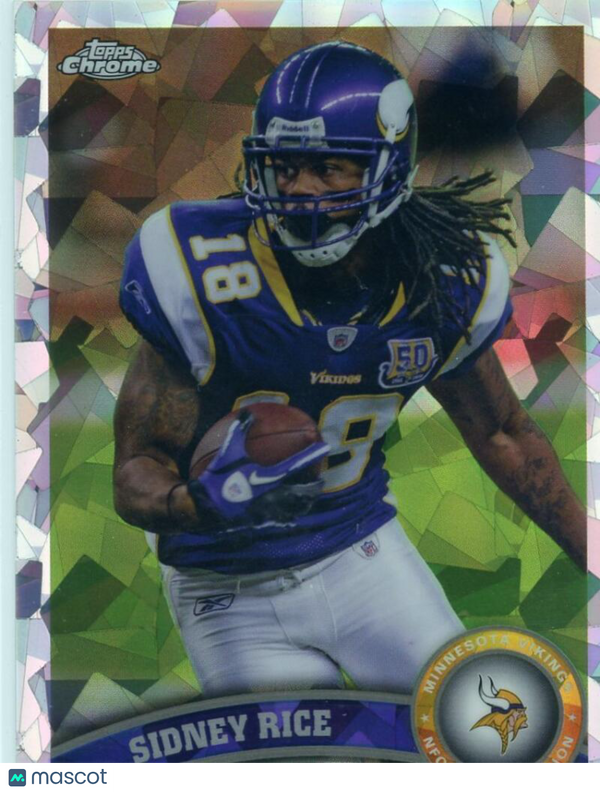 2011 Topps Chrome Crystal Atomic Refractors #84 Sidney Rice NM-MT /139