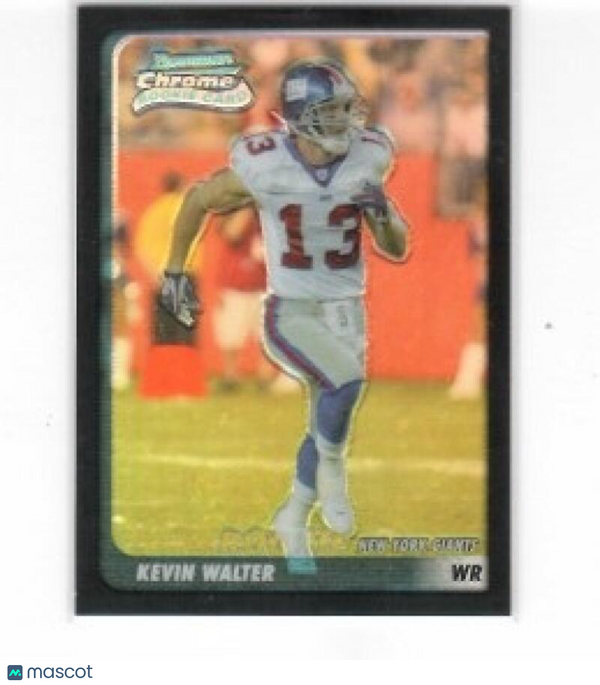 2003 Bowman Chrome Refractors #217 Kevin Walter ROOKIE CARD New York Giants /500