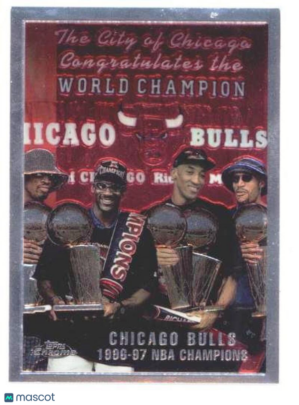 1997-98 Topps Chrome #51 Checklist/Bulls - Team of the 90s Michael Jo ID: 819637