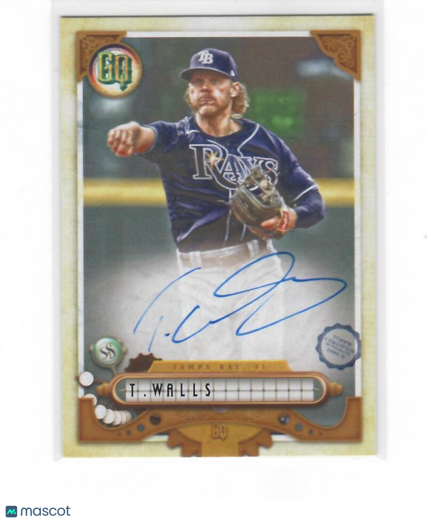 2022 Topps Gypsy Queen Autographs #GQA-TW Taylor Walls Tampa Bay Rays (Autograph