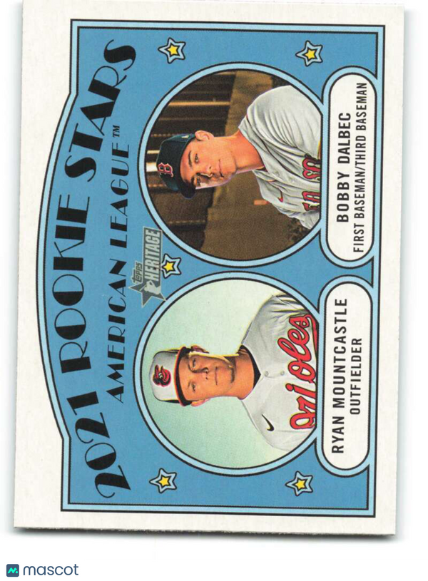 2021 Topps Heritage #185 Bobby Dalbec Red Sox NM-MT (RC - Rookie Card)