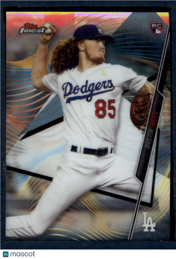 2020 Topps Finest #76 Dustin May Dodgers NM-MT (RC - Rookie Card)