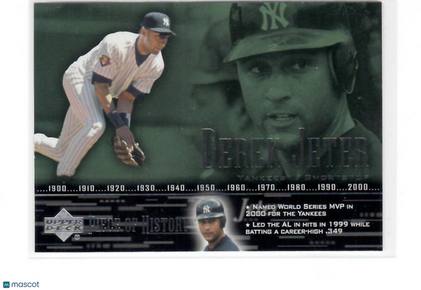 2002 Upper Deck Piece of History #37 Derek Jeter Yankees NM-MT (SP - Short Print