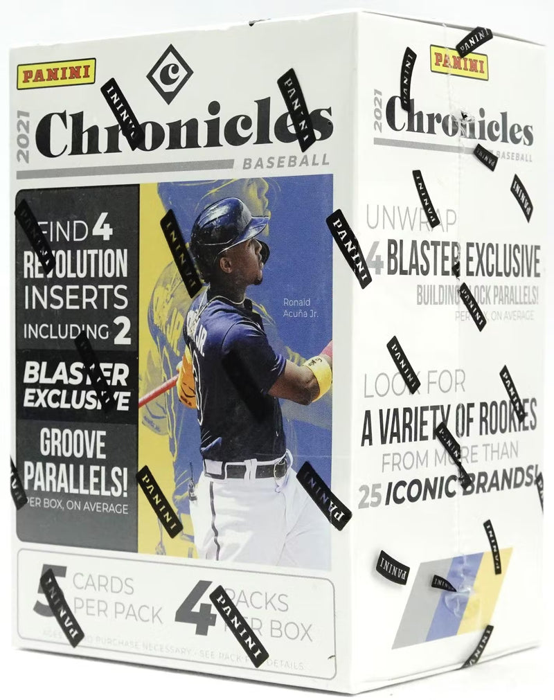 2021 Panini Chronicles Baseball 4-Pack Blaster Box (Groove Parallels)