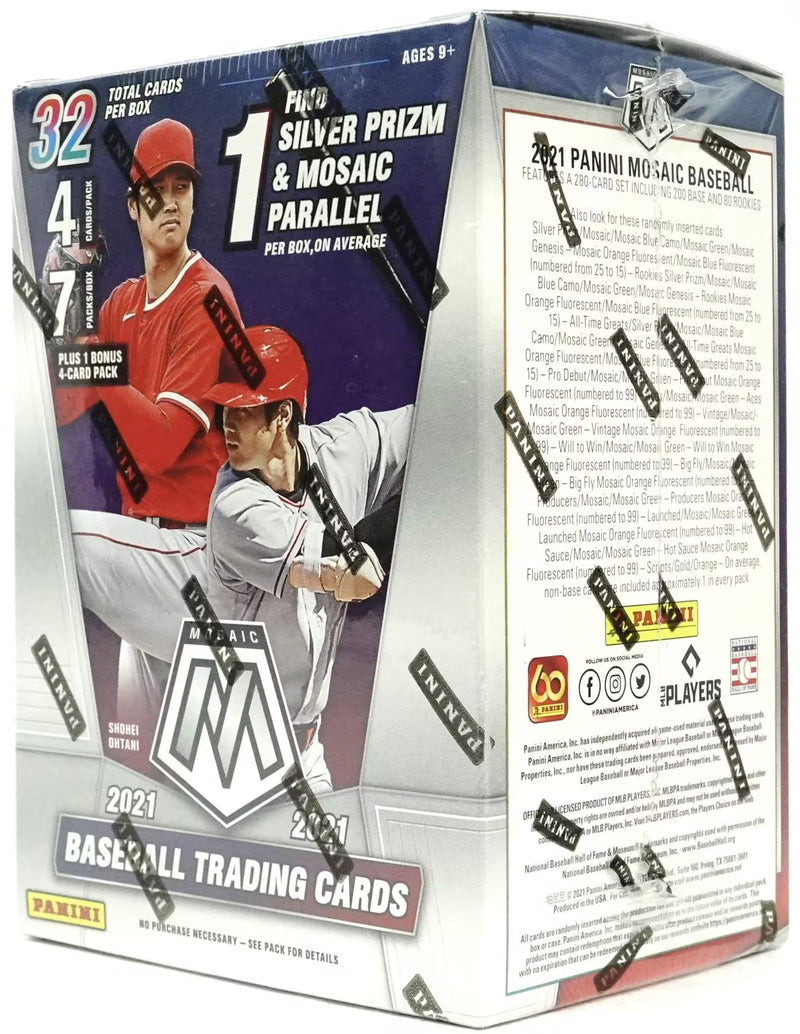 2021 Panini Mosaic Baseball 7-Pack Blaster Box (Green Parallels)