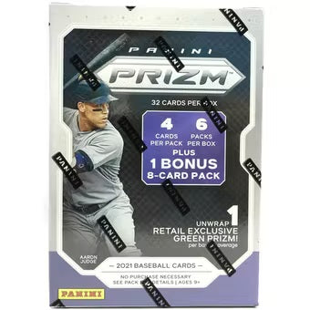 2021 Panini Prizm Baseball 7-Pack Blaster Box (Green Prizms)