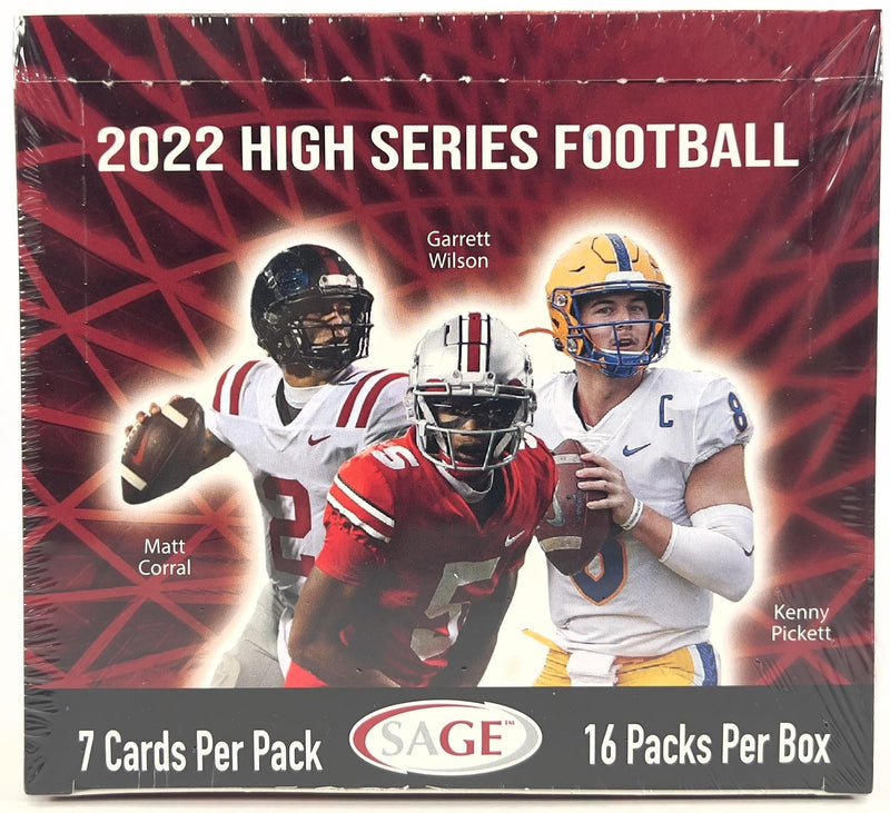 2022 Sage High Series Football Hobby Box (16 Autographs)