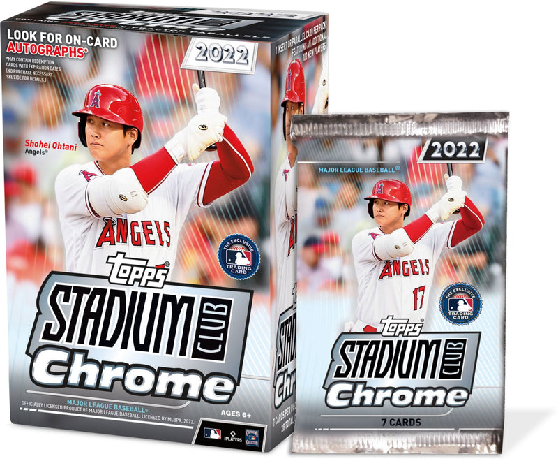 2022 Topps Stadium Club Chrome Update Baseball 4-Pack Blaster Box