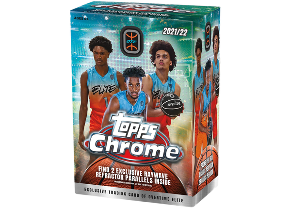 2021/22 Topps Chrome Overtime Elite OTW Basketball 7-Pack Blaster Box (Raywave Refractor Parallels!)