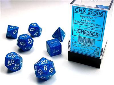 Speckled: Polyhedral Water 7-Die Set CHX25306