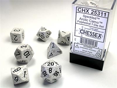 Speckled: Polyhedral Arctic Camo 7-Die Set CHX25311