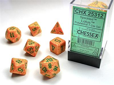 Speckled: Polyhedral Lotus 7-Die Set CHX25312