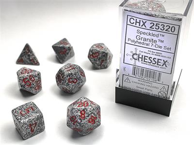 Speckled: Polyhedral Granite 7-Die Set CHX25320