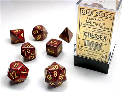 Speckled: Polyhedral Mercury 7-Die Set CHX25323