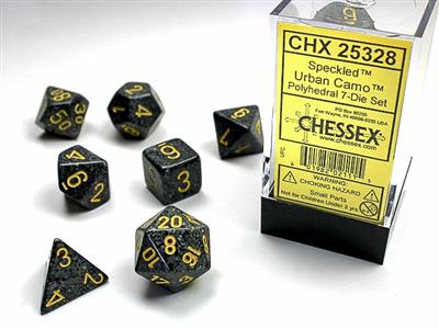 Speckled: Polyhedral Urban Camo 7-Die Set CHX25328