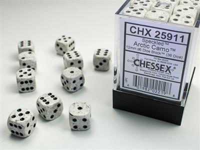 Speckled 12mm d6 Arctic Camo Dice Block (36 dice) CHX25911