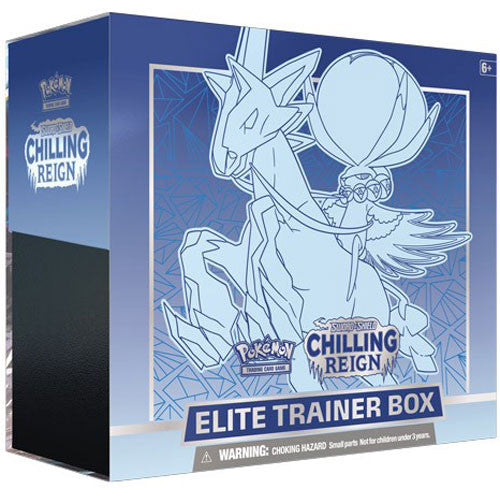 Pokémon Trading Card Game: Sword & Shield: Chilling Reign Elite Trainer Box ETB (Blue)(Ice Rider Calyrex)