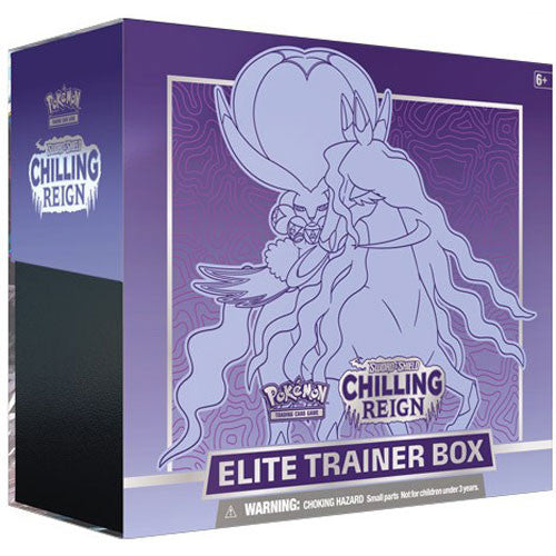 Pokémon Trading Card Game: Sword & Shield: Chilling Reign Elite Trainer Box ETB (Purple)(Shadow Rider Calyrex)